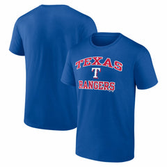 Texas Rangers Logo Athletic Heart and Soul T-Shirt | MLB Near me