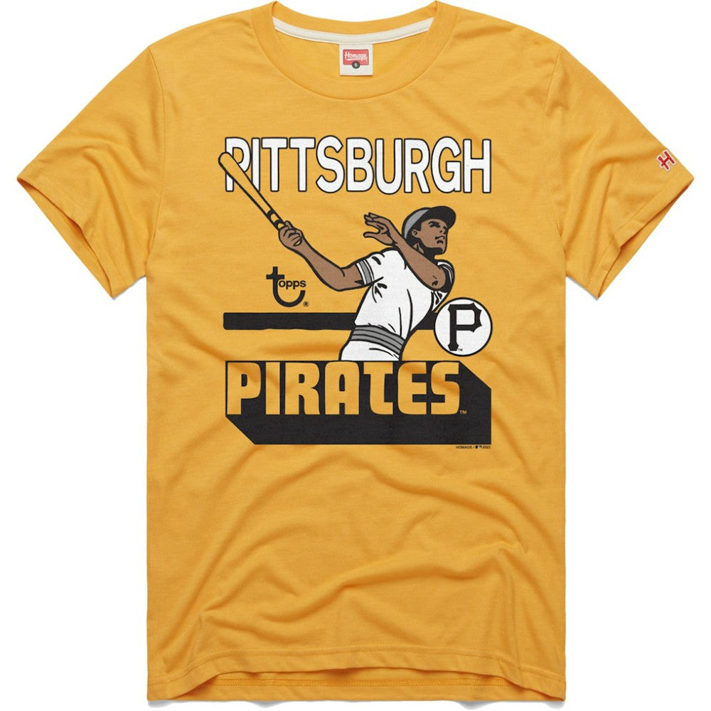 Pittsburgh Pirates Homage x Topps Tri-Blend T-Shirt | MLB Outlet