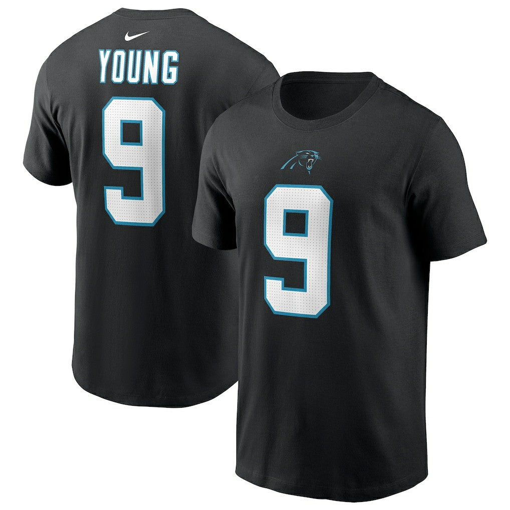 Carolina Panthers Nike Bryce Young  Player Name & Number T-Shirt