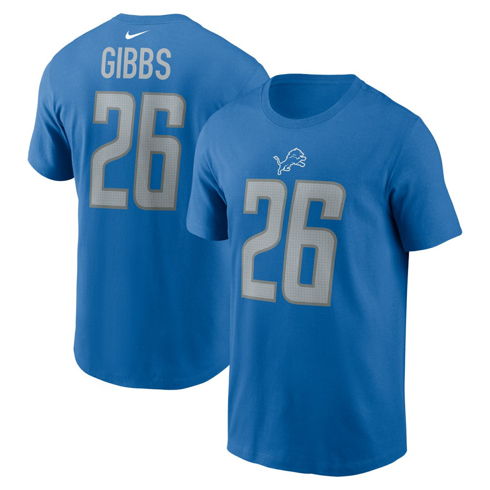 Detroit Lions Nike Jahmyr Gibbs  2023 NFL Draft First Round Pick Player Name & Number T-Shirt
