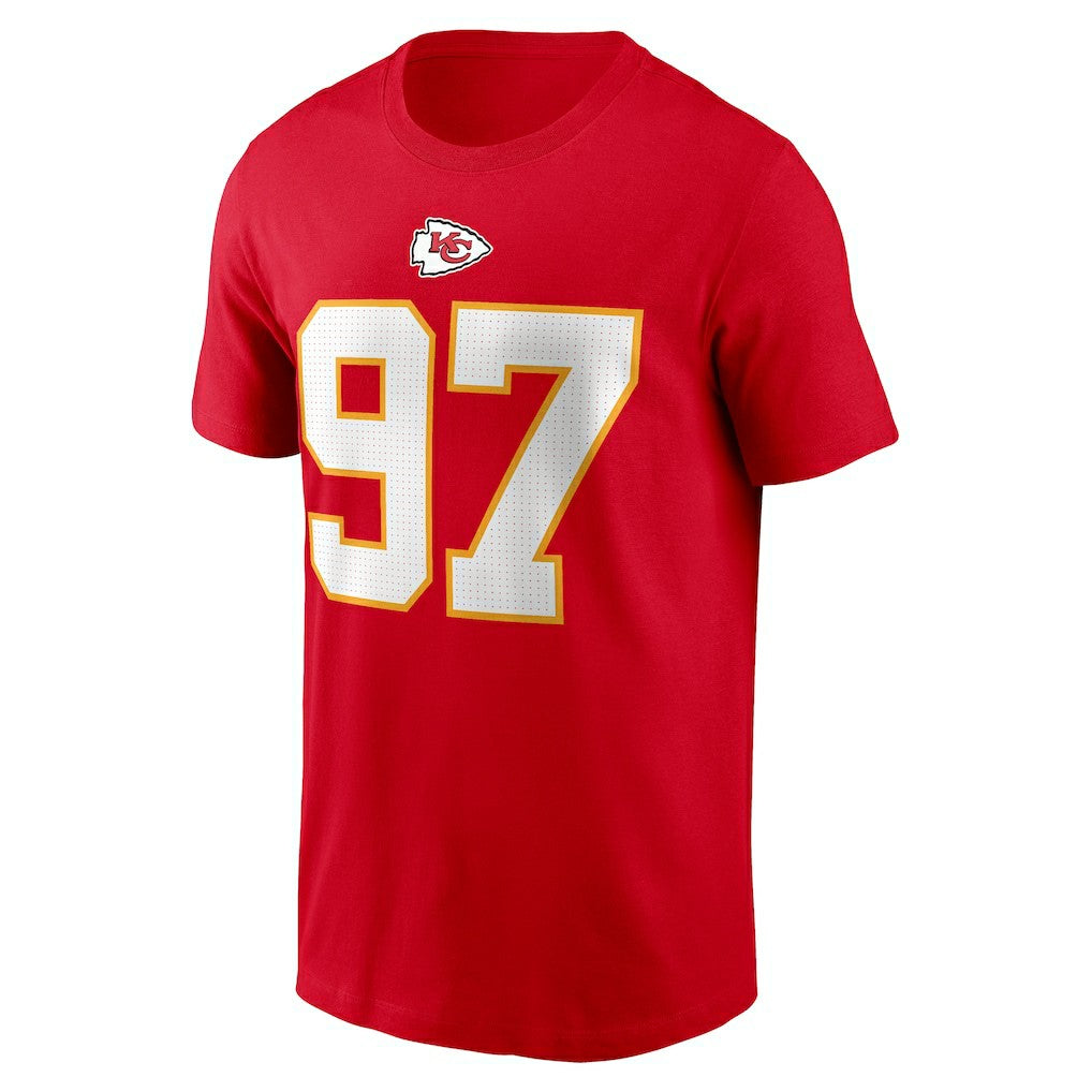Kansas City Chiefs Nike Felix Anudike-Uzomah  Player Name & Number T-Shirt