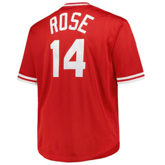 Pete Rose Cincinnati Reds Mitchell & Ness 1984 Cooperstown Collection Mesh Pullover Jersey | MLB Outlet