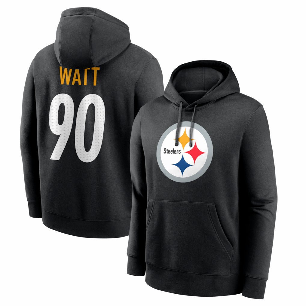 Pittsburgh Steelers Nike T.J. Watt  Name & Number Fleece Hoodie