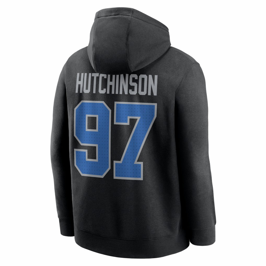 Detroit Lions Nike Aidan Hutchinson  Name & Number Fleece Hoodie