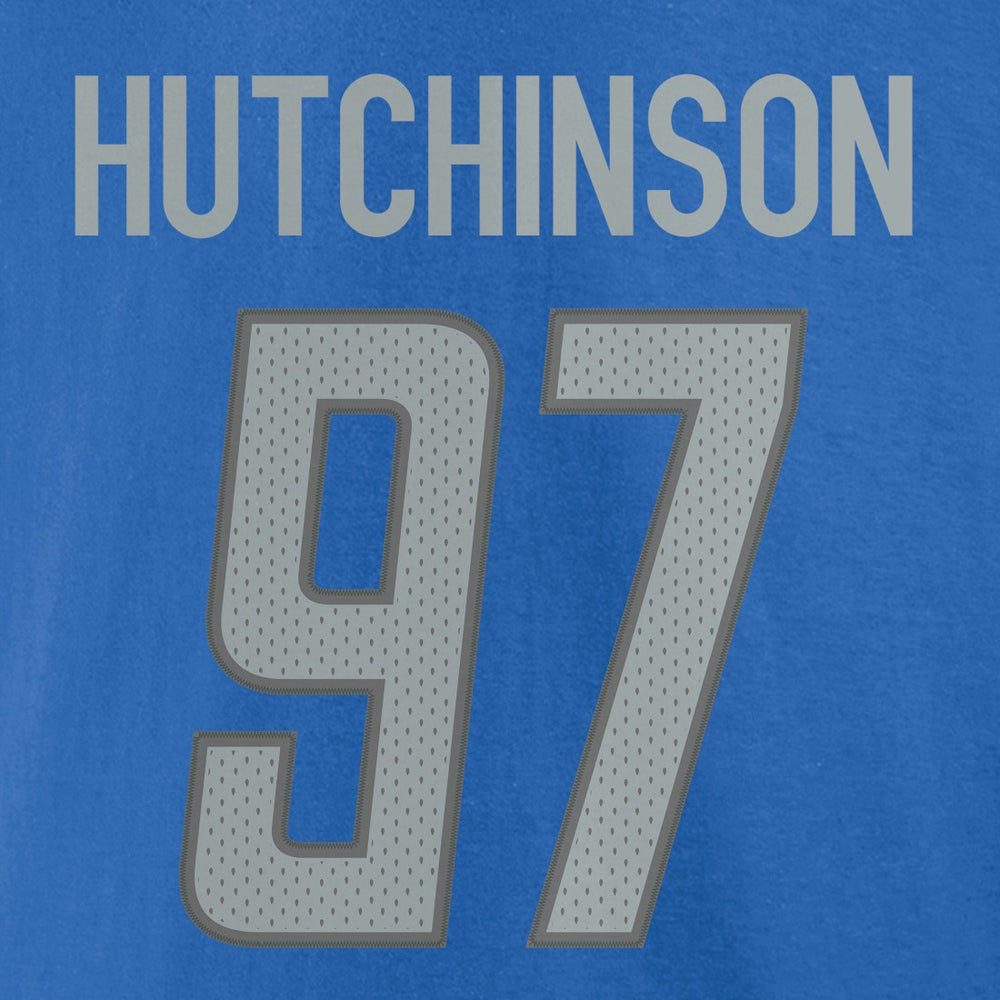 Detroit Lions Fanatics Aidan Hutchinson  Player Icon Name & Number T-Shirt