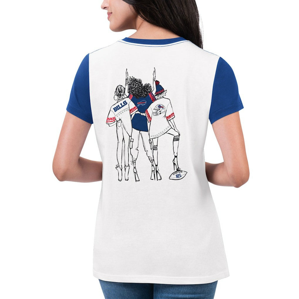 Buffalo Bills  G-III 4Her by Carl Banks Women's Fashion Illustration T-Shirt