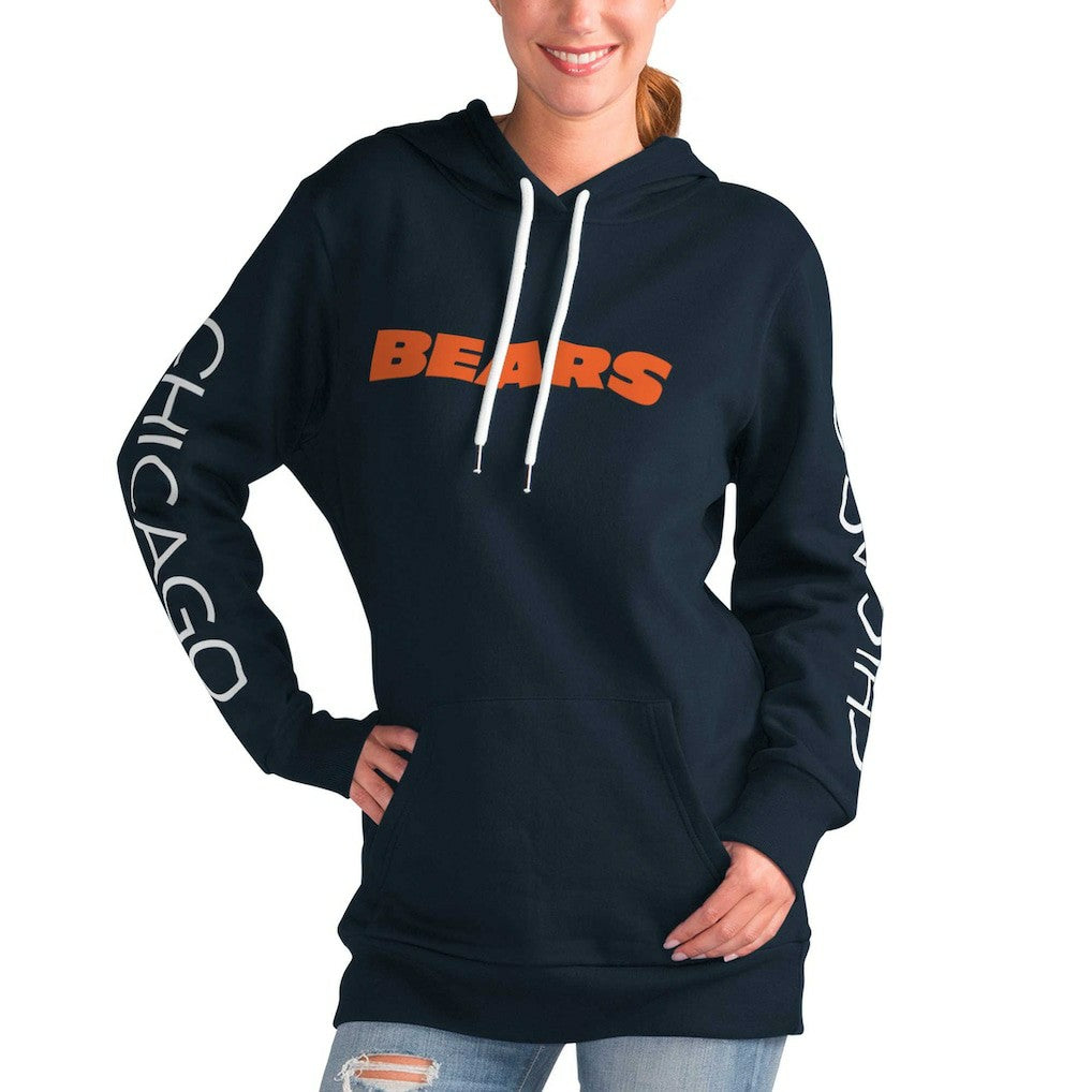 Chicago Bears  G-III 4Her by Carl Banks Women's Extra Inning Pullover Hoodie