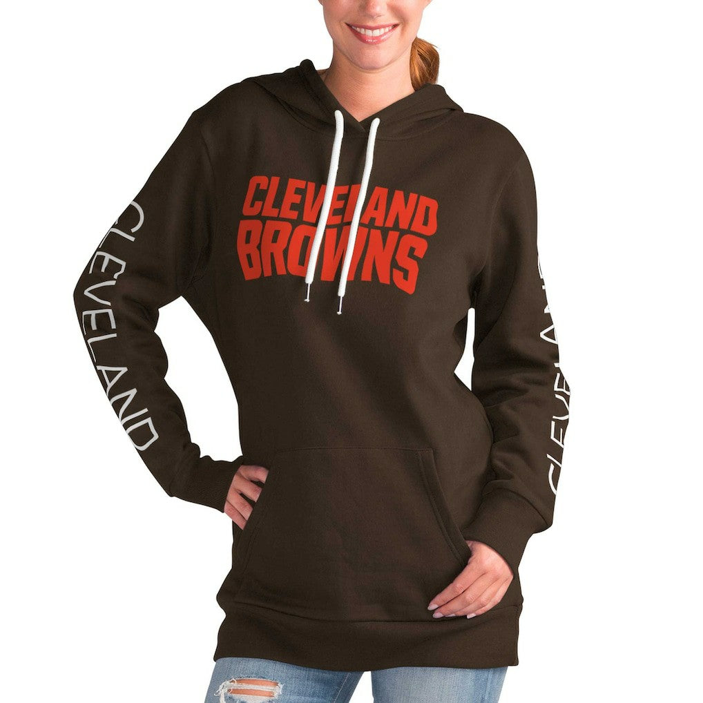 Cleveland Browns  G-III 4Her by Carl Banks Women's Extra Inning Pullover Hoodie