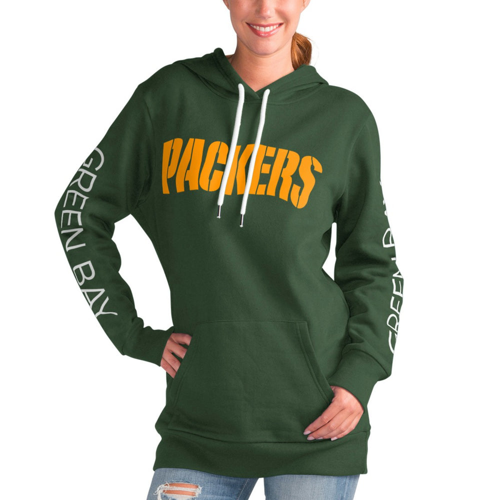 Green Bay Packers  G-III 4Her by Carl Banks Women's Extra Inning Pullover Hoodie