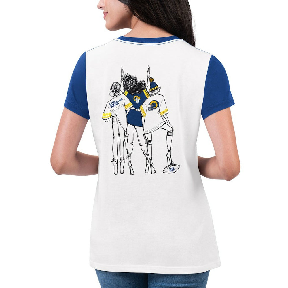 Los Angeles Rams  G-III 4Her by Carl Banks Women's Fashion Illustration T-Shirt