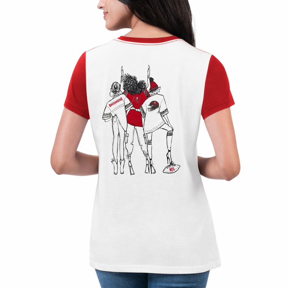 Tampa Bay Buccaneers  G-III 4Her by Carl Banks Women's Fashion Illustration T-Shirt