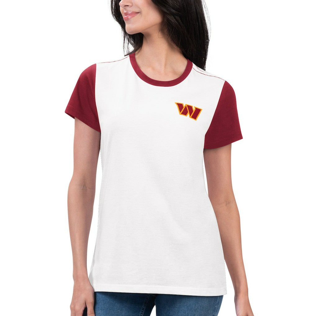 Washington Commanders  G-III 4Her by Carl Banks Women's Fashion Illustration T-Shirt