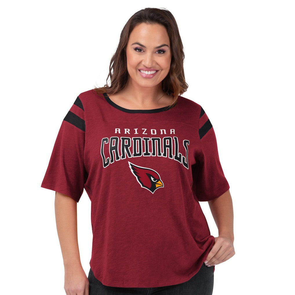 Arizona Cardinals  G-III 4Her by Carl Banks Women's Plus Size Linebacker T-Shirt