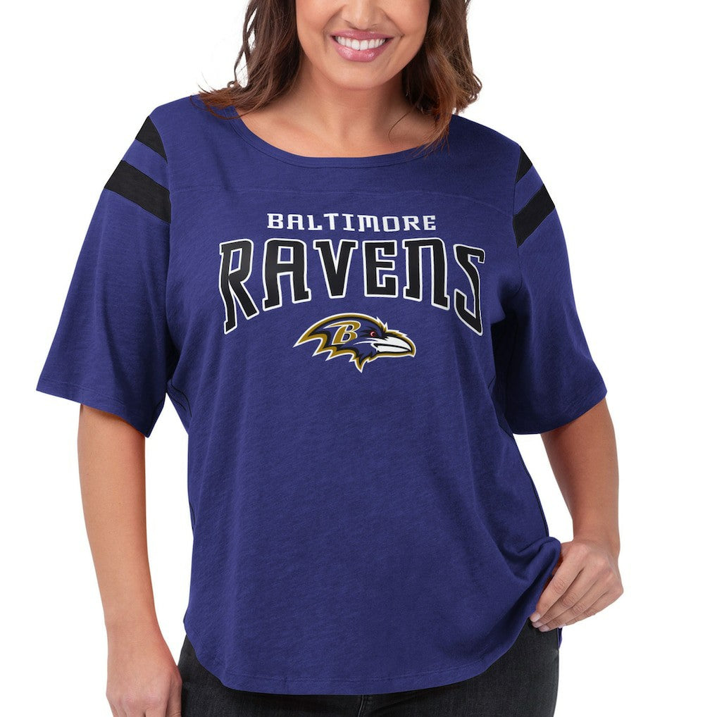 Baltimore Ravens  G-III 4Her by Carl Banks Women's Plus Size Linebacker T-Shirt