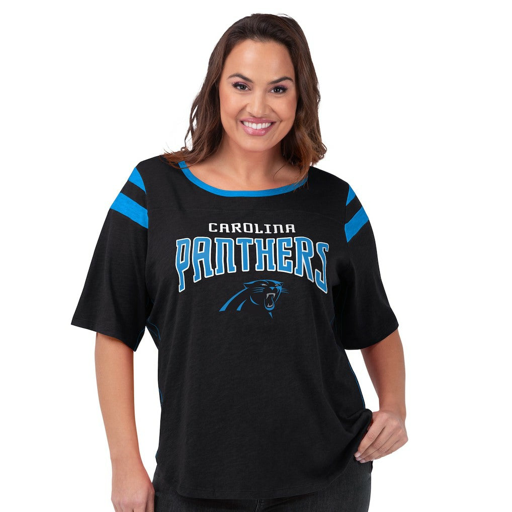 Carolina Panthers  G-III 4Her by Carl Banks Women's Plus Size Linebacker T-Shirt