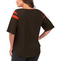 Cleveland Browns  G-III 4Her by Carl Banks Women's Plus Size Linebacker T-Shirt