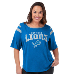 Detroit Lions  G-III 4Her by Carl Banks Women's Plus Size Linebacker T-Shirt