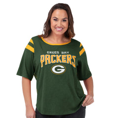 Green Bay Packers  G-III 4Her by Carl Banks Women's Plus Size Linebacker T-Shirt
