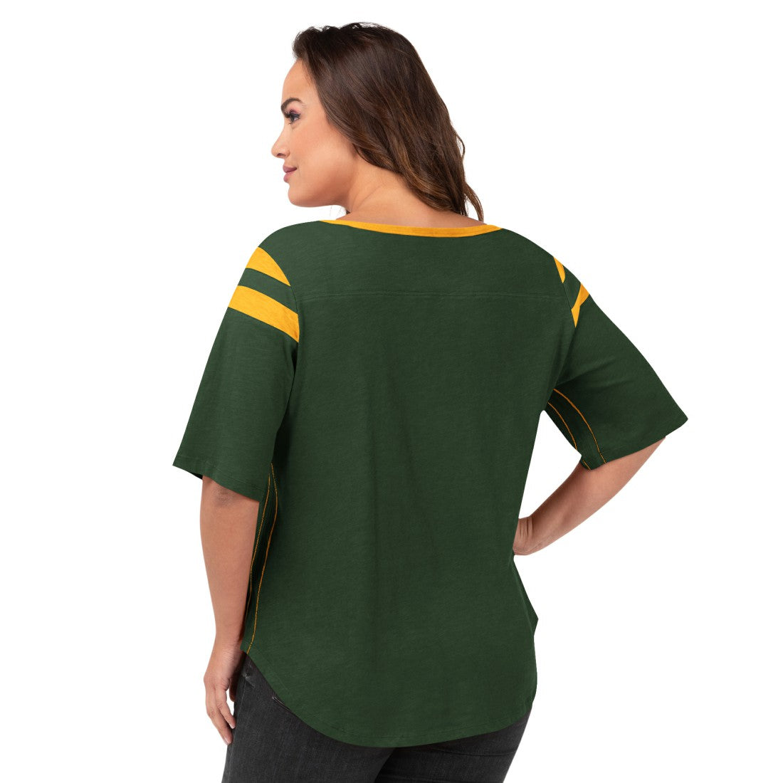 Green Bay Packers  G-III 4Her by Carl Banks Women's Plus Size Linebacker T-Shirt