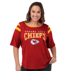 Kansas City Chiefs  G-III 4Her by Carl Banks Women's Plus Size Linebacker T-Shirt
