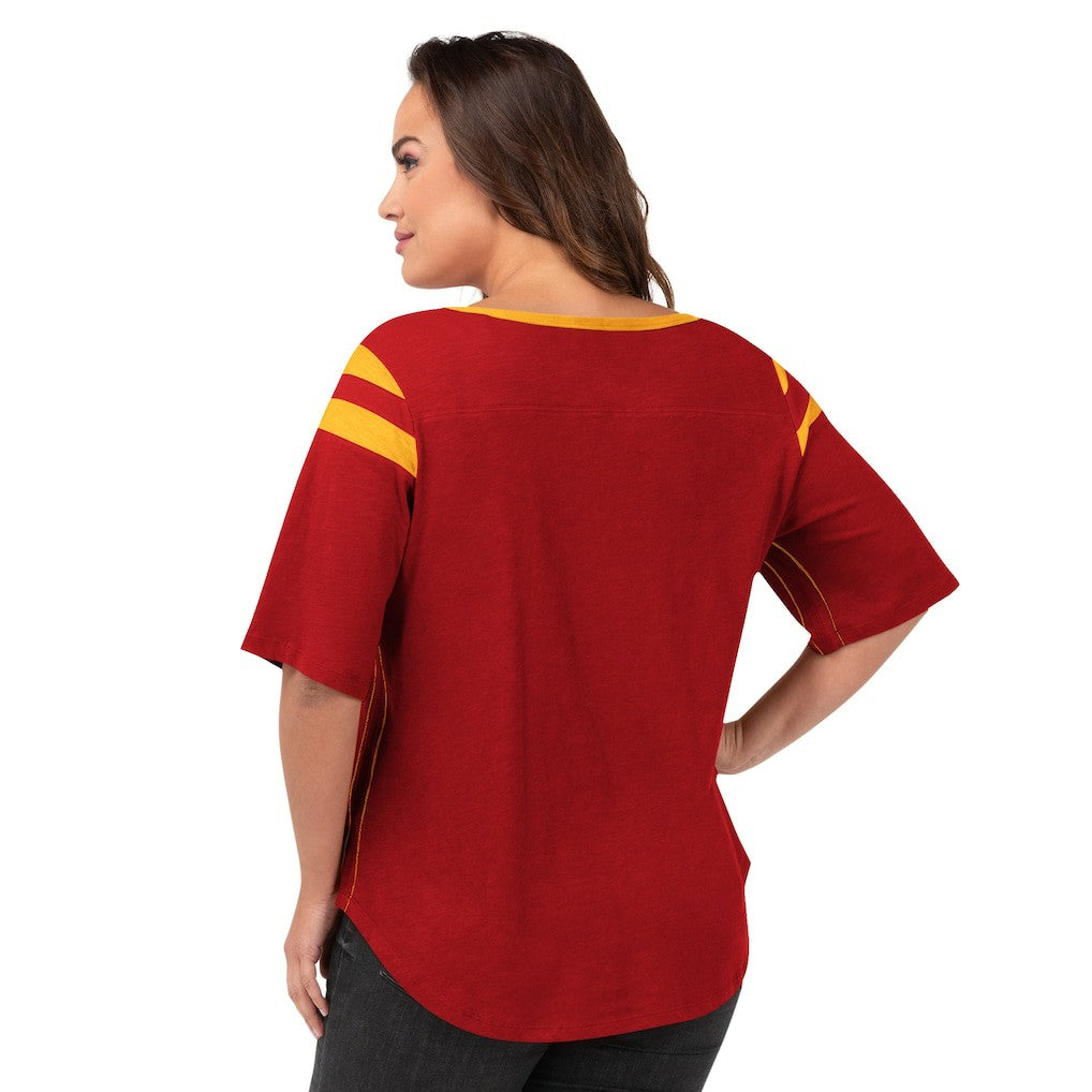Kansas City Chiefs  G-III 4Her by Carl Banks Women's Plus Size Linebacker T-Shirt
