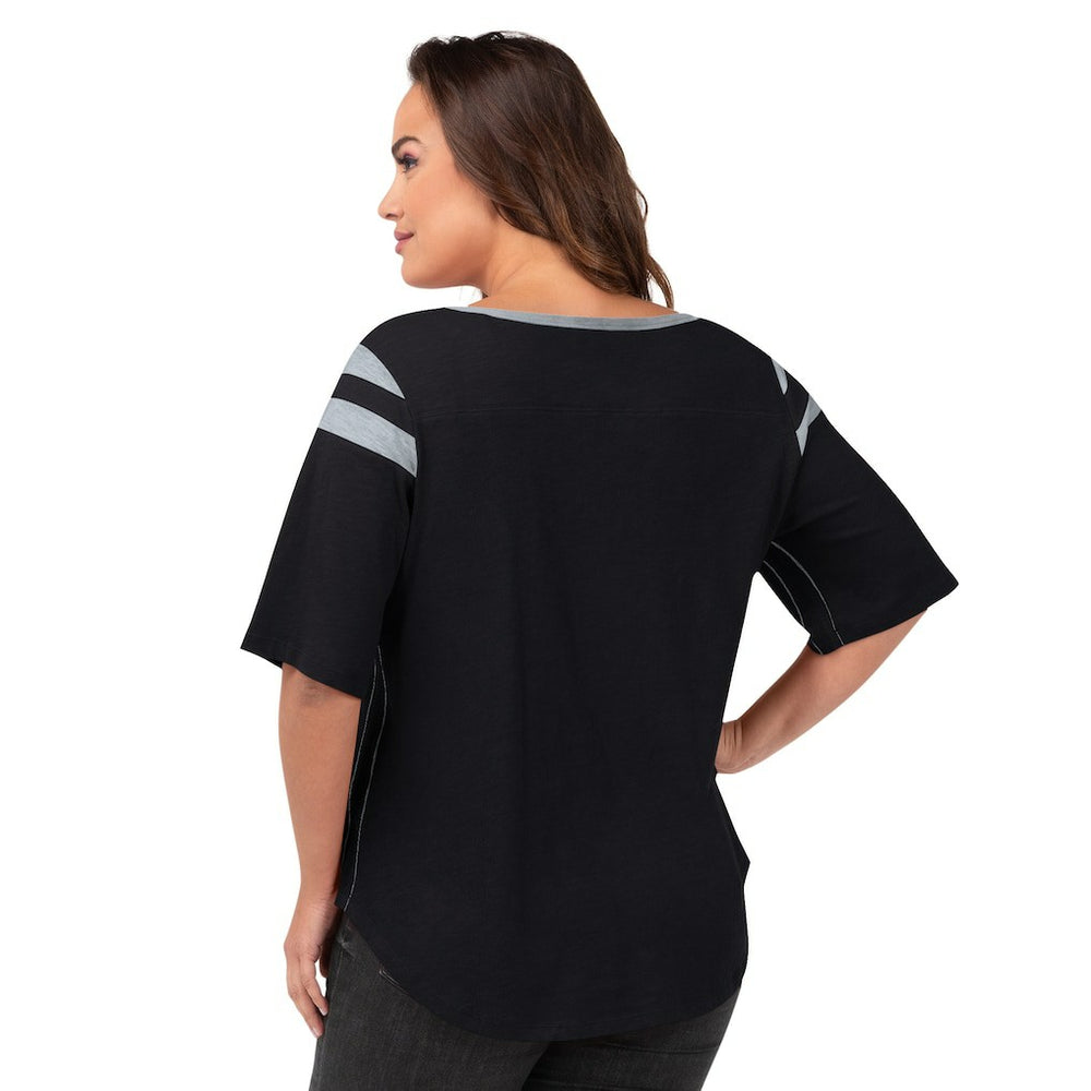 Las Vegas Raiders  G-III 4Her by Carl Banks Women's Plus Size Linebacker T-Shirt