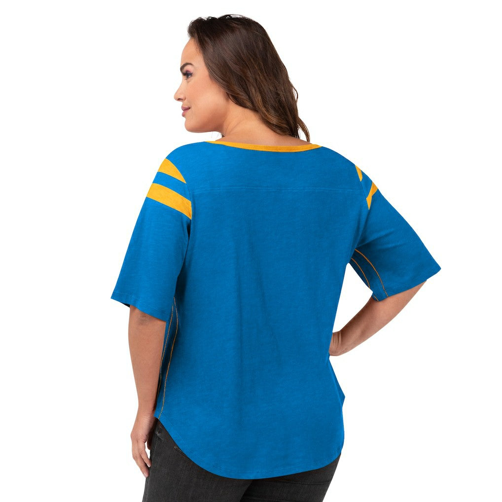 Los Angeles Chargers  G-III 4Her by Carl Banks Women's Plus Size Linebacker T-Shirt