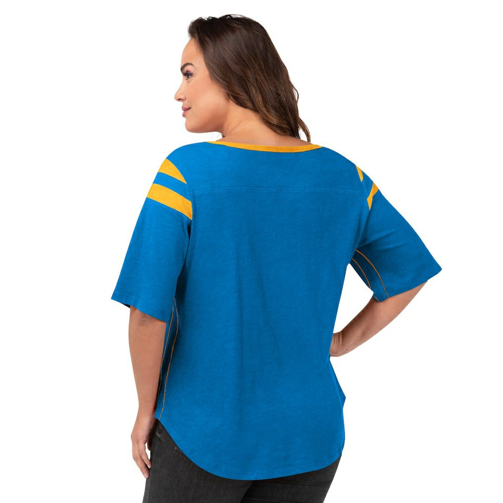 Los Angeles Chargers  G-III 4Her by Carl Banks Women's Plus Size Linebacker T-Shirt