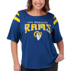 Los Angeles Rams  G-III 4Her by Carl Banks Women's Plus Size Linebacker T-Shirt