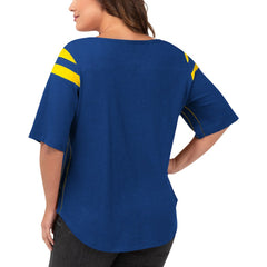 Los Angeles Rams  G-III 4Her by Carl Banks Women's Plus Size Linebacker T-Shirt