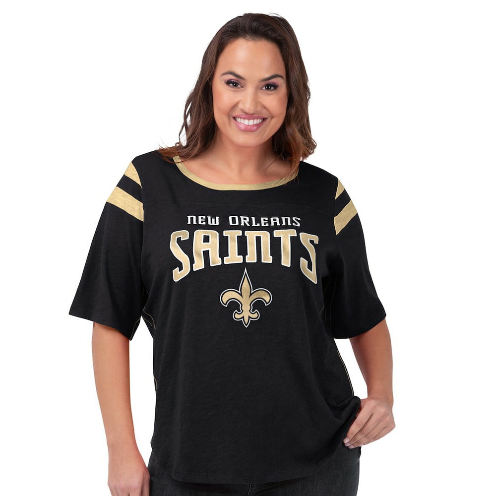 New Orleans Saints  G-III 4Her by Carl Banks Women's Plus Size Linebacker T-Shirt
