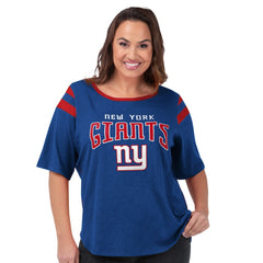 New York Giants  G-III 4Her by Carl Banks Women's Plus Size Linebacker T-Shirt