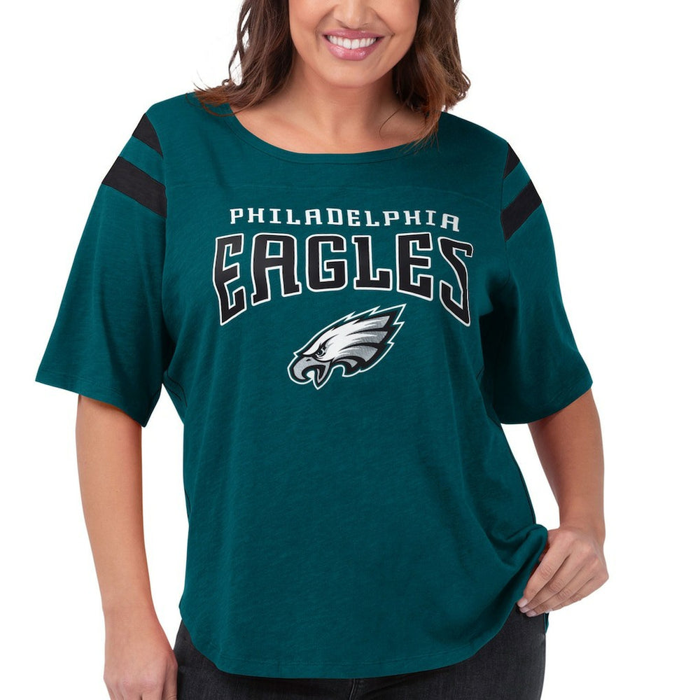 Philadelphia Eagles  G-III 4Her by Carl Banks Women's Plus Size Linebacker T-Shirt
