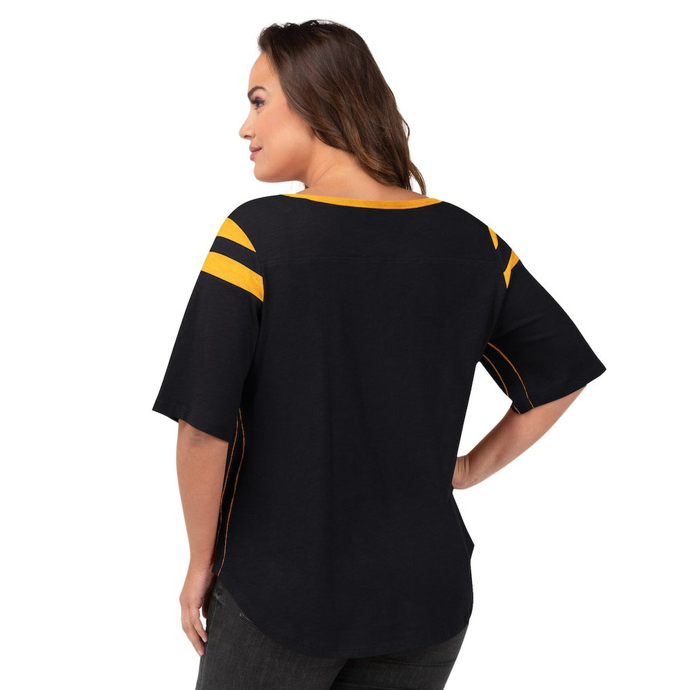 Pittsburgh Steelers  G-III 4Her by Carl Banks Women's Plus Size Linebacker T-Shirt