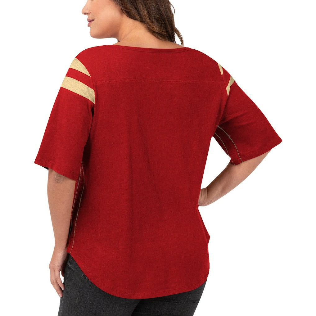 San Francisco 49ers  G-III 4Her by Carl Banks Women's Plus Size Linebacker T-Shirt