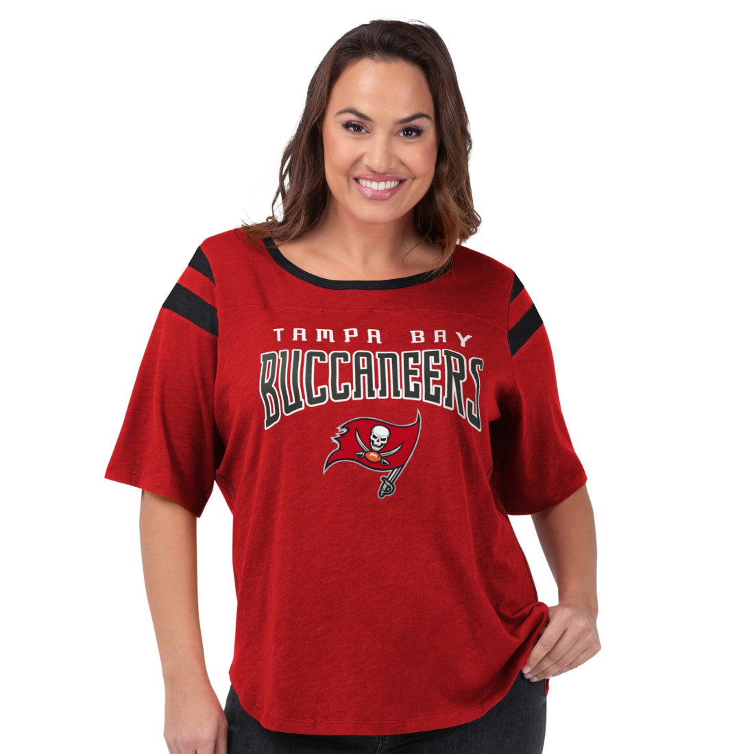 Tampa Bay Buccaneers  G-III 4Her by Carl Banks Women's Plus Size Linebacker T-Shirt