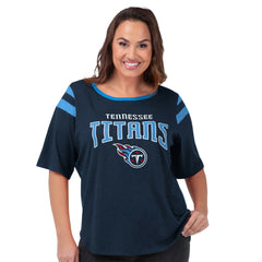 Tennessee Titans  G-III 4Her by Carl Banks Women's Plus Size Linebacker T-Shirt