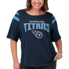 Tennessee Titans  G-III 4Her by Carl Banks Women's Plus Size Linebacker T-Shirt