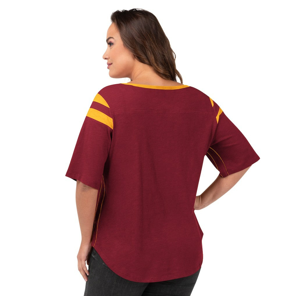 Washington Commanders  G-III 4Her by Carl Banks Women's Plus Size Linebacker T-Shirt