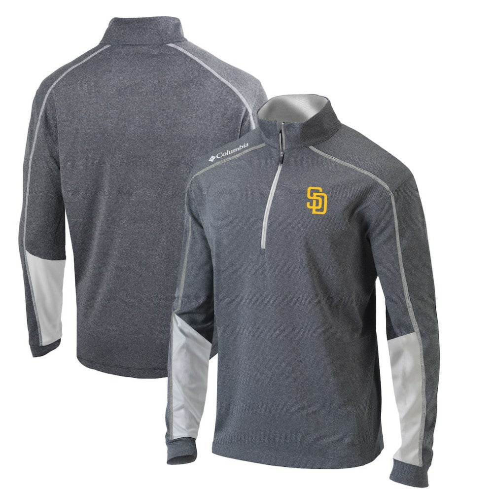 San Diego Padres Columbia Omni-Wick Shotgun 2.0 Quarter-Zip Pullover Top | MLB Discount