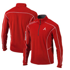 Atlanta Braves Columbia Omni-Wick Shotgun Quarter-Zip Pullover Top | MLB Outlet