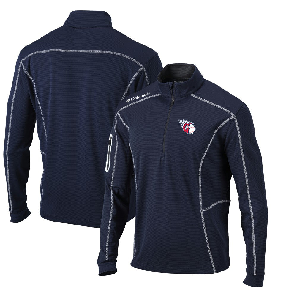 Cleveland Guardians Columbia Omni-Wick Shotgun Quarter-Zip Pullover Top | MLB On Sale