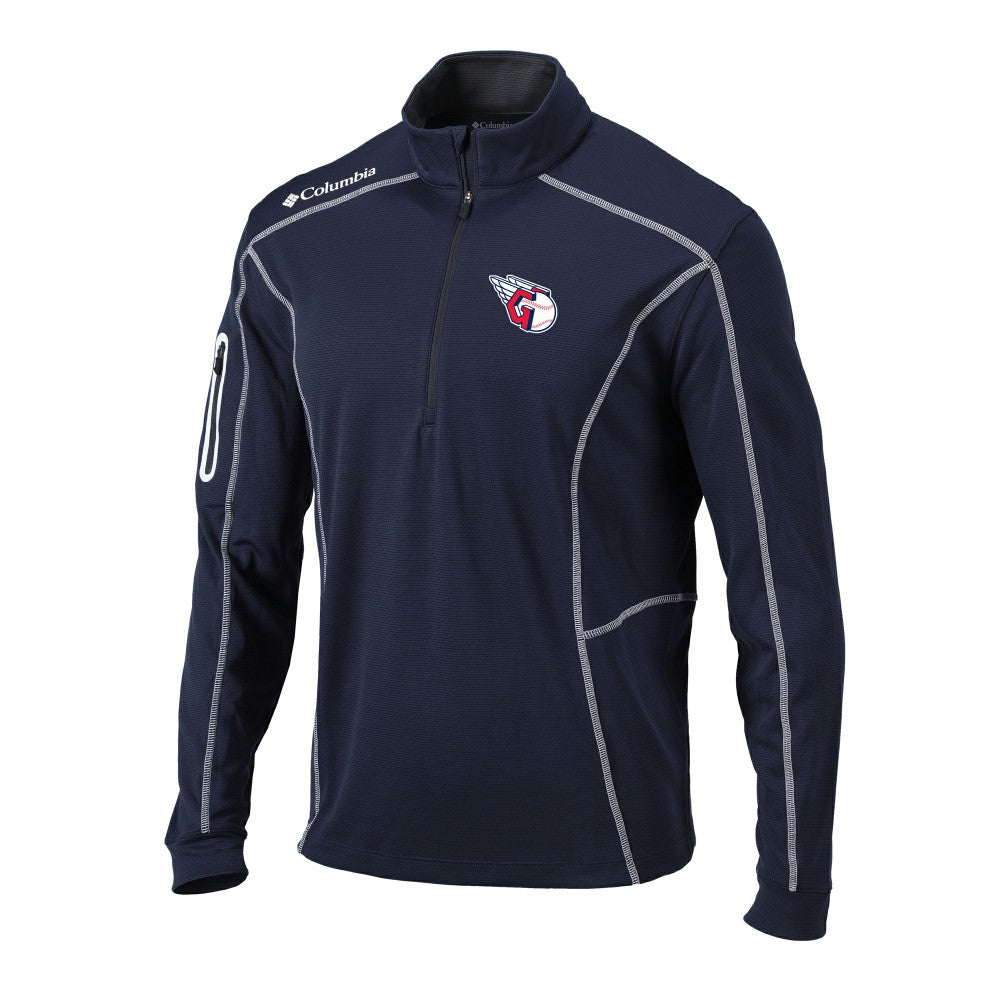 Cleveland Guardians Columbia Omni-Wick Shotgun Quarter-Zip Pullover Top | MLB On Sale