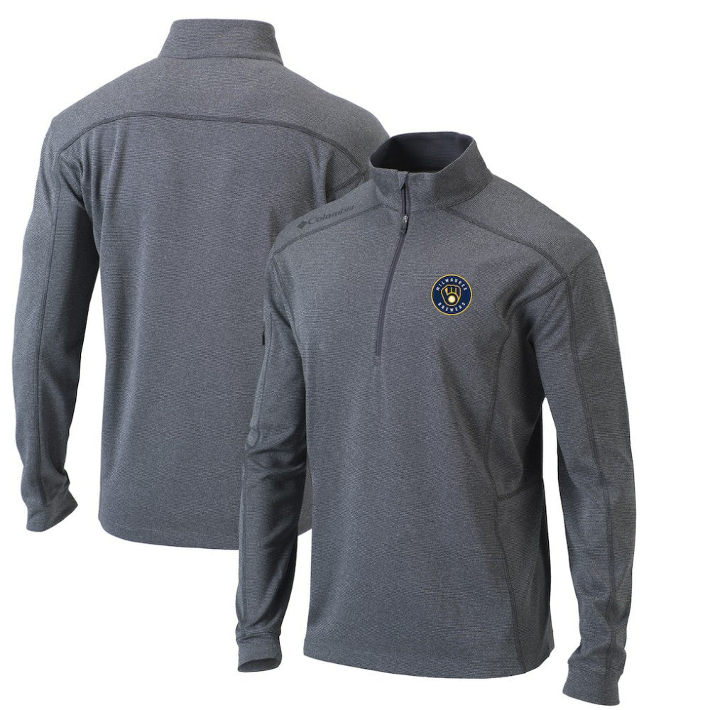 Milwaukee Brewers Columbia Omni-Wick Shotgun Quarter-Zip Pullover Top | MLB Outlet