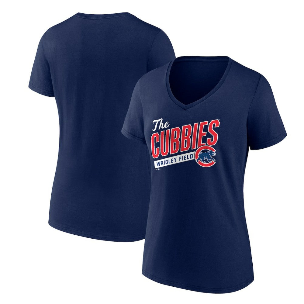 Chicago Cubs Women's Hometown Collection Those Cubbies V-Neck T-Shirt | MLB Outlet