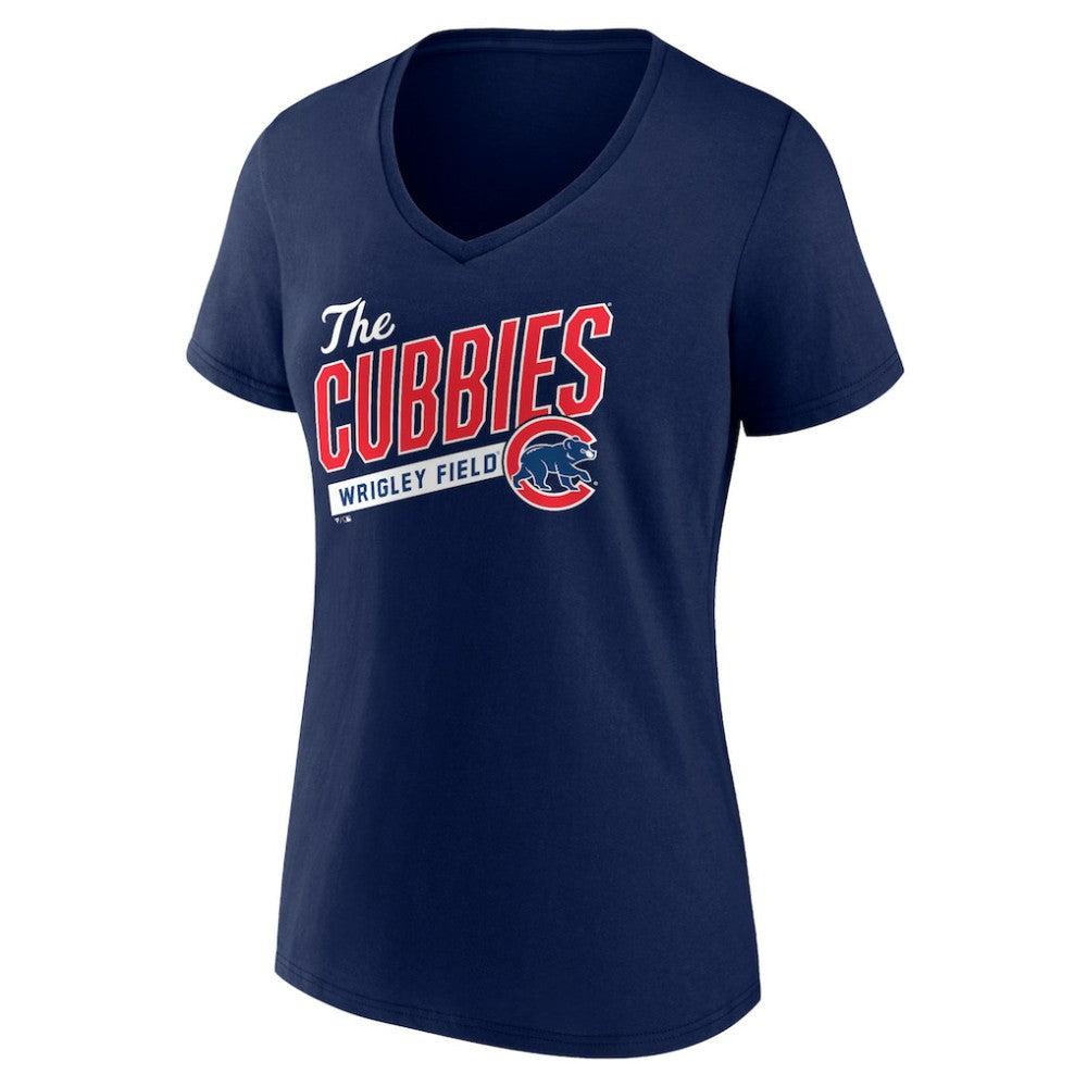 Chicago Cubs Women's Hometown Collection Those Cubbies V-Neck T-Shirt | MLB Outlet