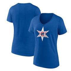 Chicago Cubs Women's Hometown Collection Chi Star V-Neck T-Shirt | MLB Online