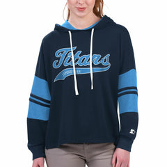 Tennessee Titans  Starter Women's Bump And Run Long Sleeve Hoodie T-Shirt