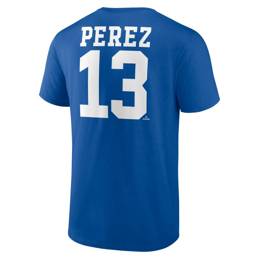 Salvador Perez Kansas City Royals Player Icon Name & Number T-Shirt | MLB Outlet