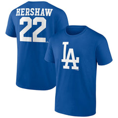 Clayton Kershaw Los Angeles Dodgers Player Icon Name & Number T-Shirt | MLB Near me